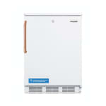 Accucold Commercial Freestanding All-Refrigerator with Copper Handle, 5.5 Cu Ft, Auto Defrost, White